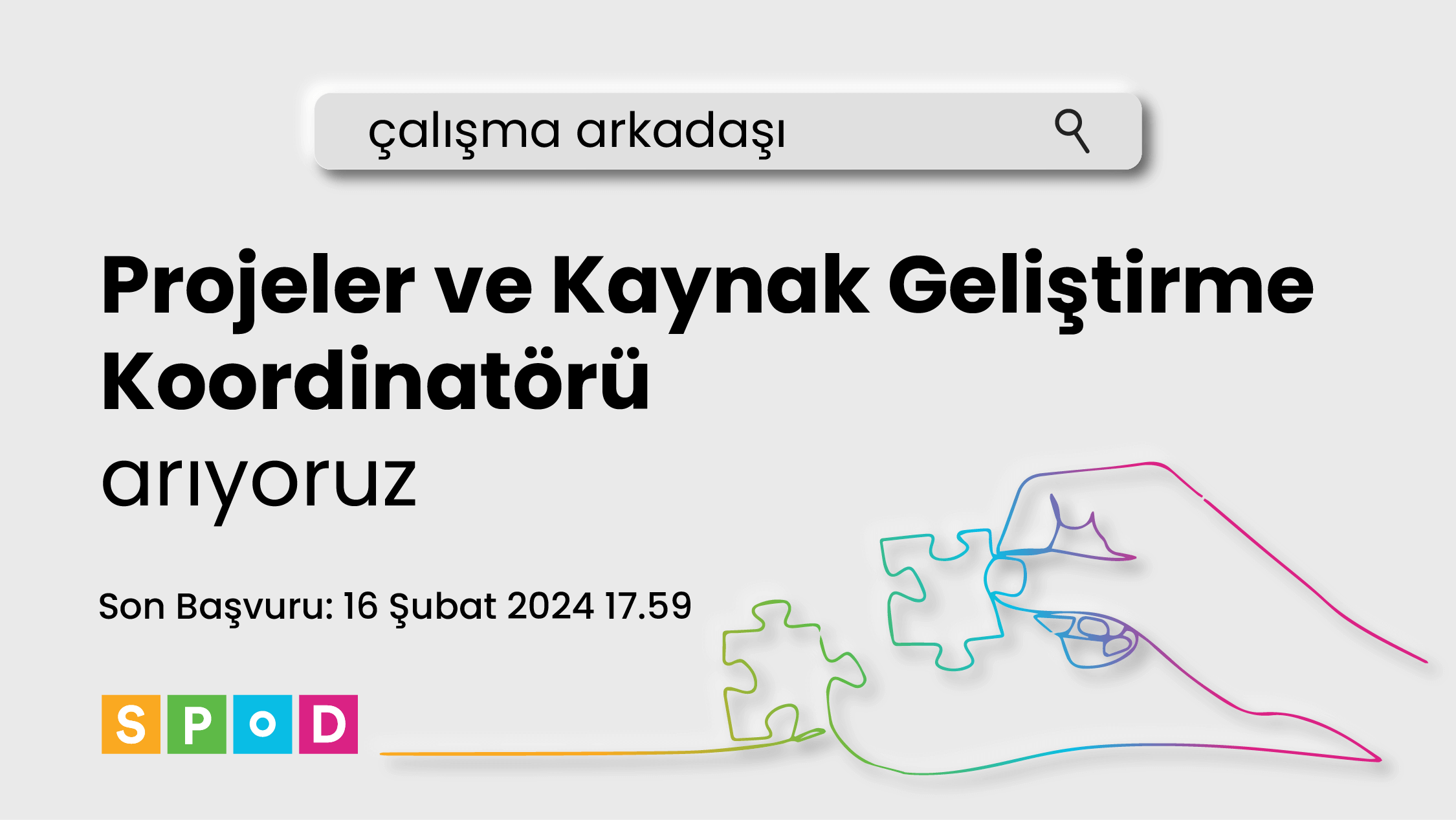 Projeler ve Kaynak Geliştirme Koordinatörü çalışma arkadaşı arıyoruz!