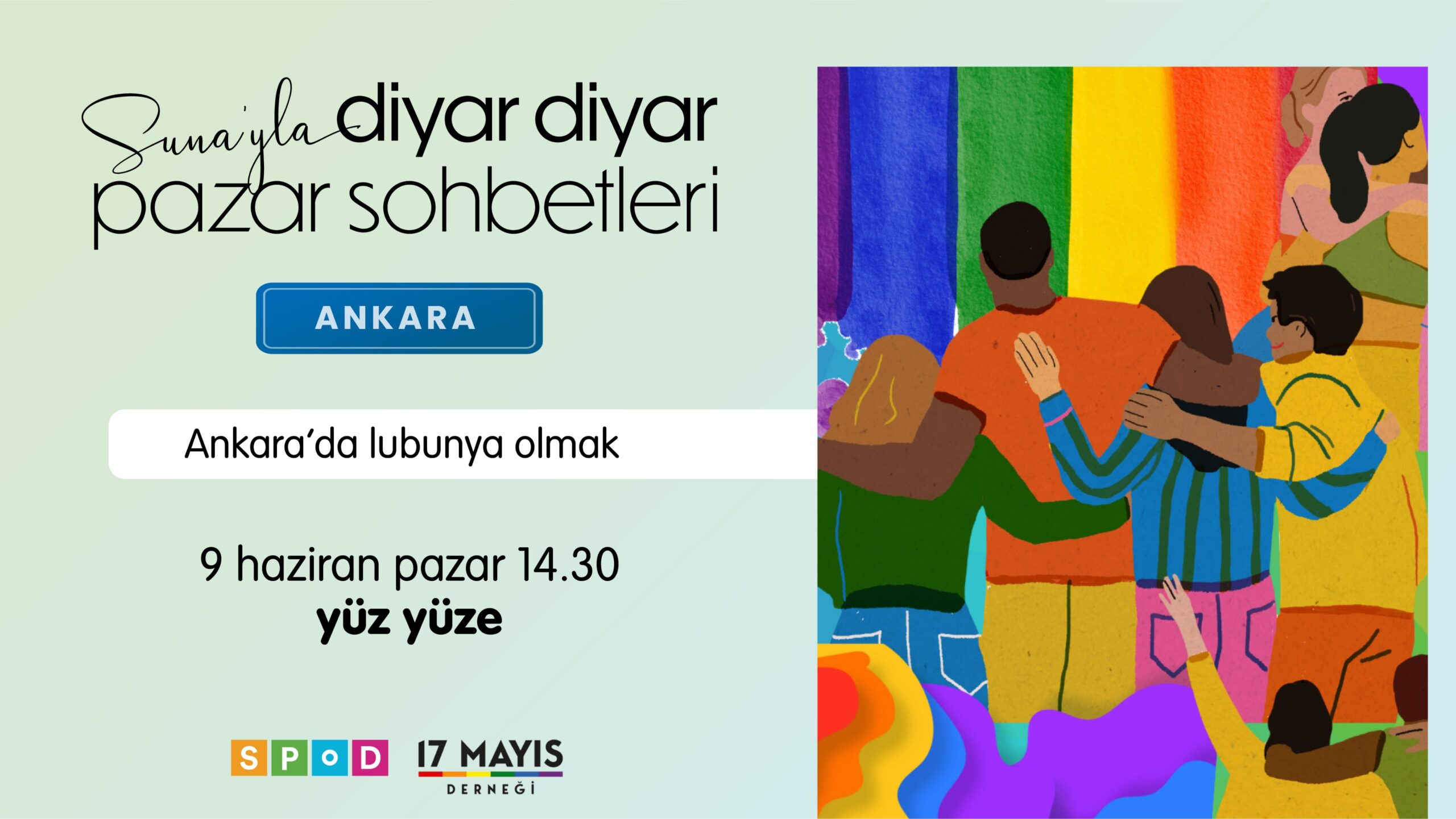 9 Haziran Pazar günü Pazar Sohbetleri’nde buluşuyoruz!
