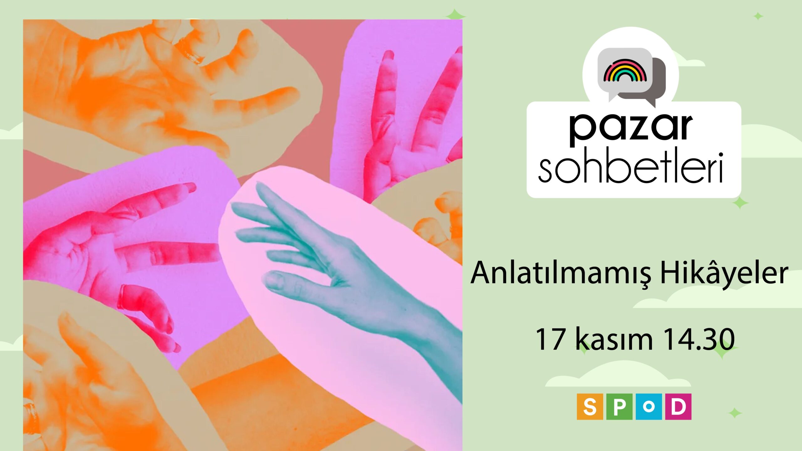 17 Kasım Pazar günü Pazar Sohbetleri’nde buluşuyoruz!